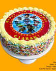 Sponge Cake 9 Inch Sprinkle Sides Edible Image Design