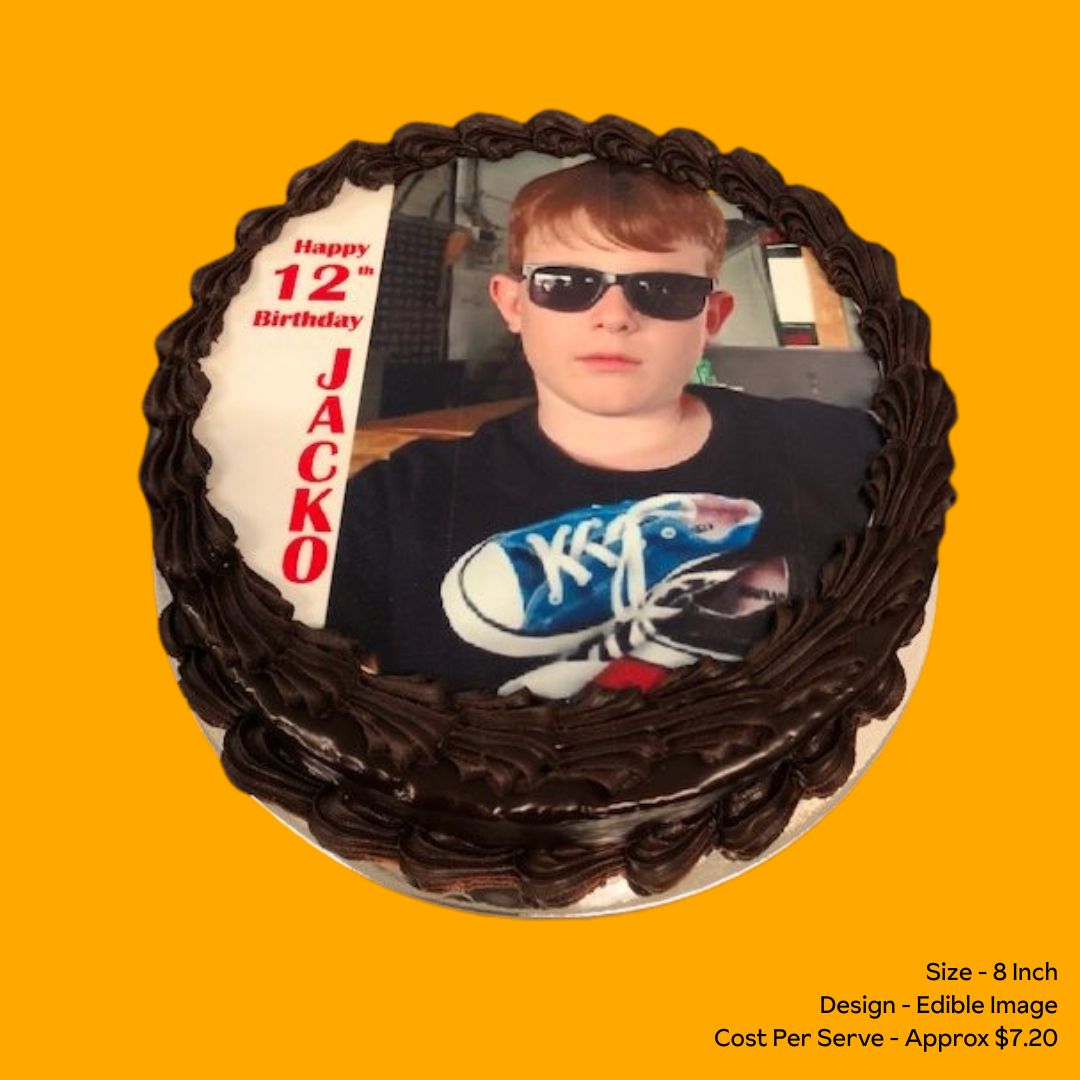 Mud Cake 8 Inch Edible Image Design