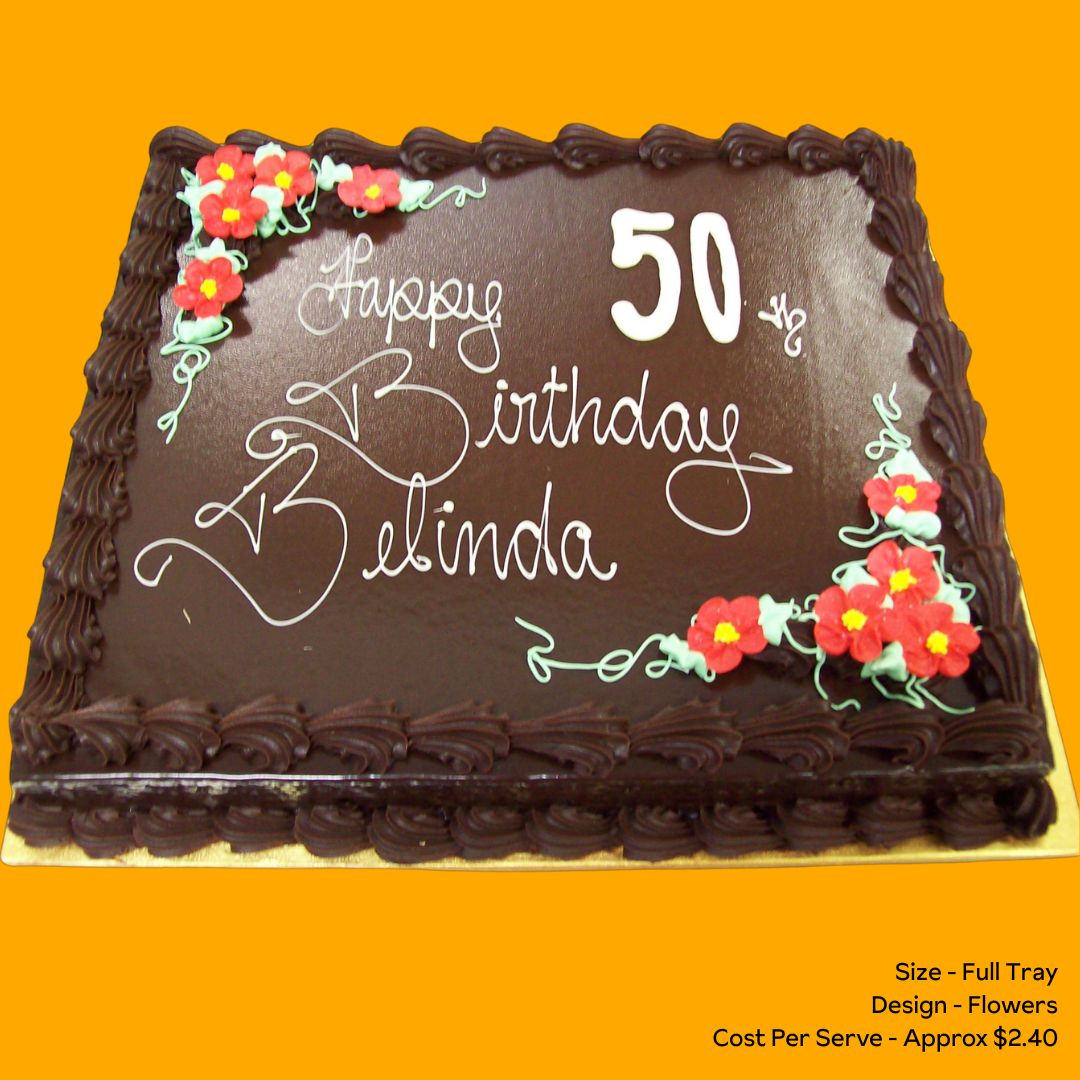 Mud Cake Full Tray Flower Design