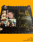 Mud Cake Half Tray Edible Image Design