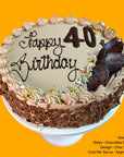 Sponge Cake 9 Inch Choc Shaving Sides Choc Wedge Design