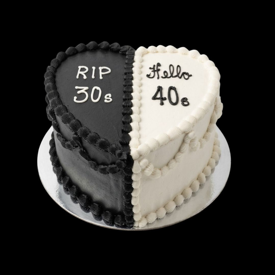 Love Heart Cake 1/2 &amp; 1/2 Design