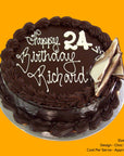Mud Cake 8 Inch Choc Wedge Design