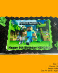 Mud Cake Half Tray Edible Image Design